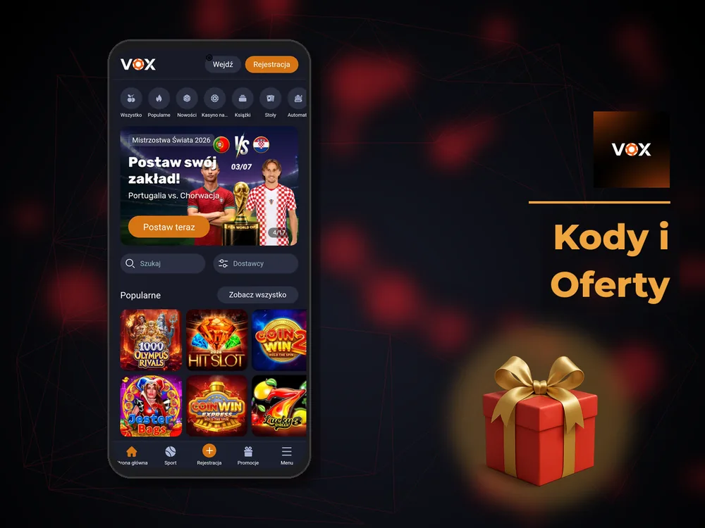 vox casino - Kody i Oferty