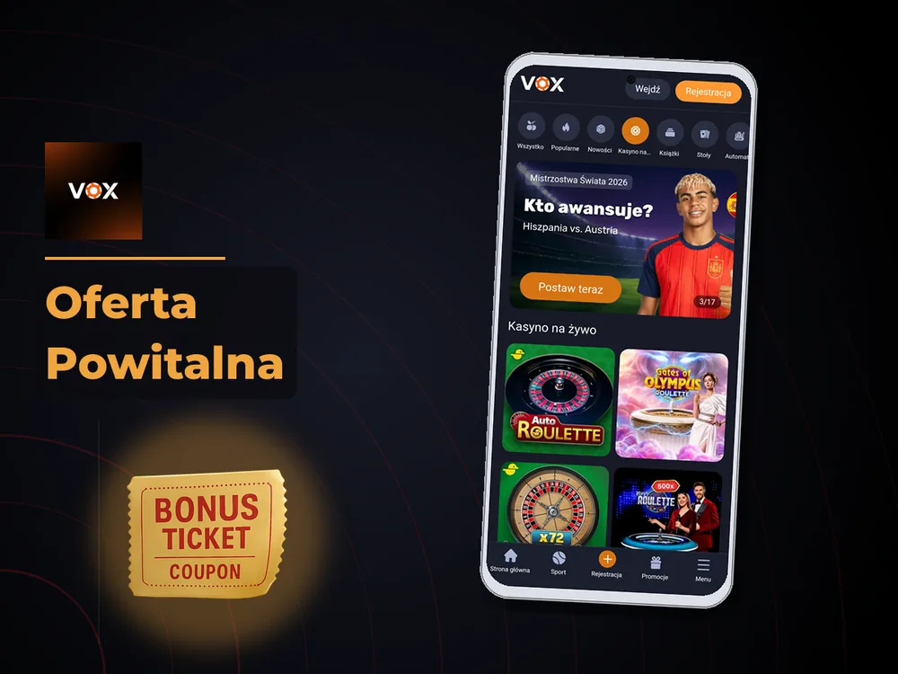 vox casino - Oferta Powitalna