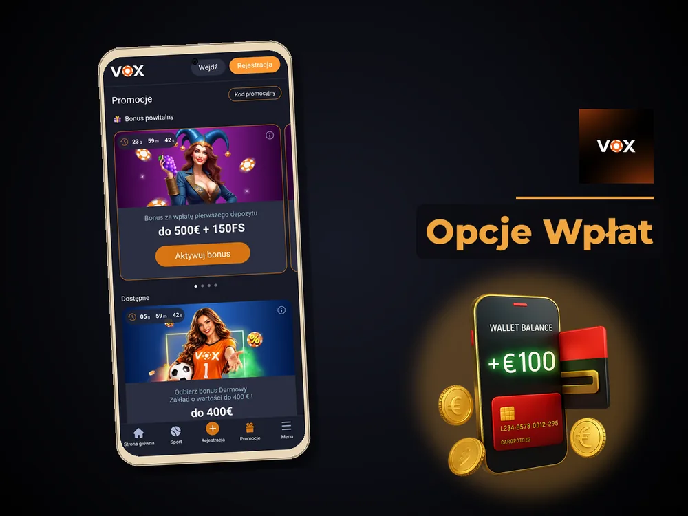 vox casino - Opcje Wpłat