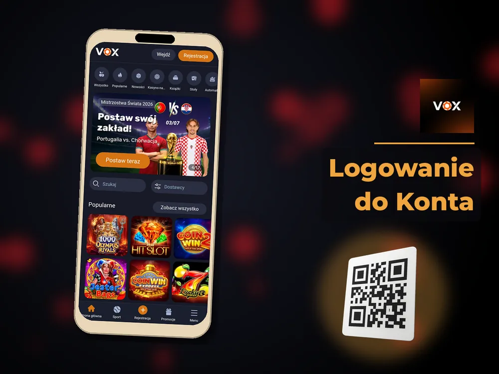 vox casino - Logowanie do Konta