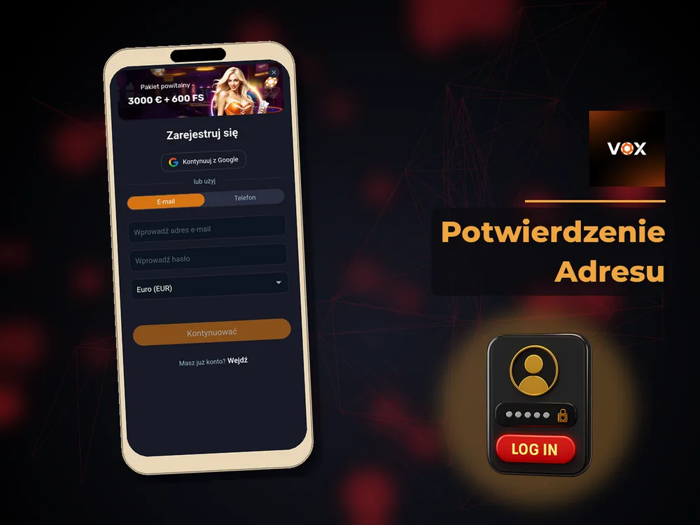 vox casino - Potwierdzenie Adresu