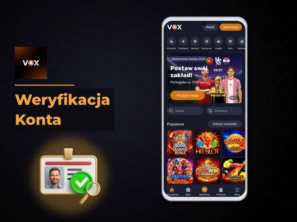 vox casino - Weryfikacja Konta