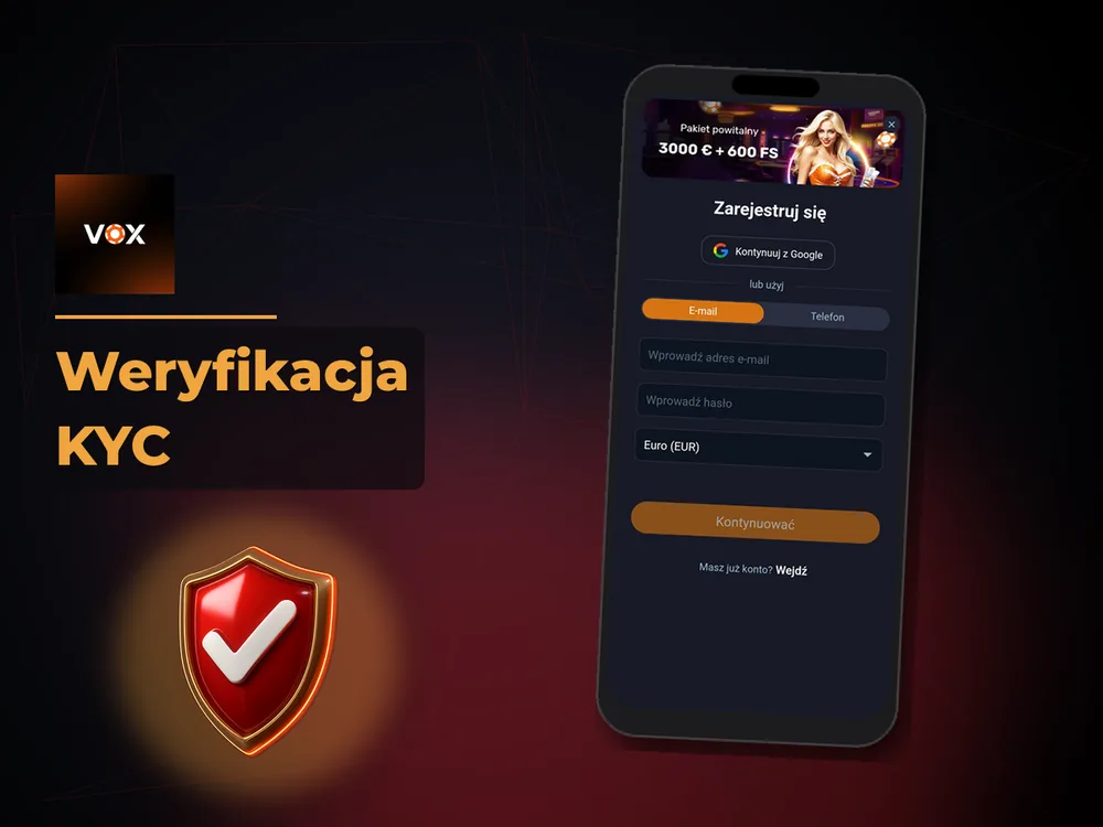 vox casino - Weryfikacja KYC