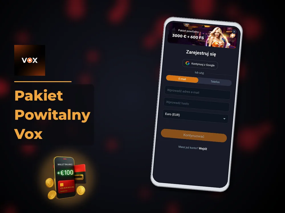 vox casino - Pakiet Powitalny Vox