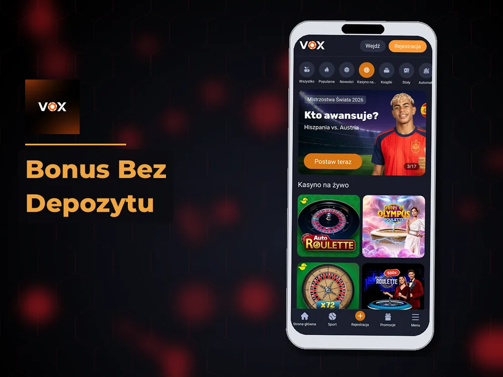 vox casino - Bonus Bez Depozytu