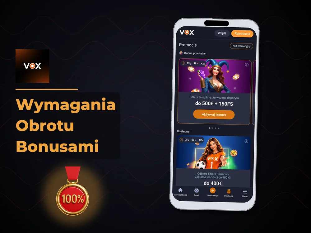 vox casino - Wymagania Obrotu Bonusami