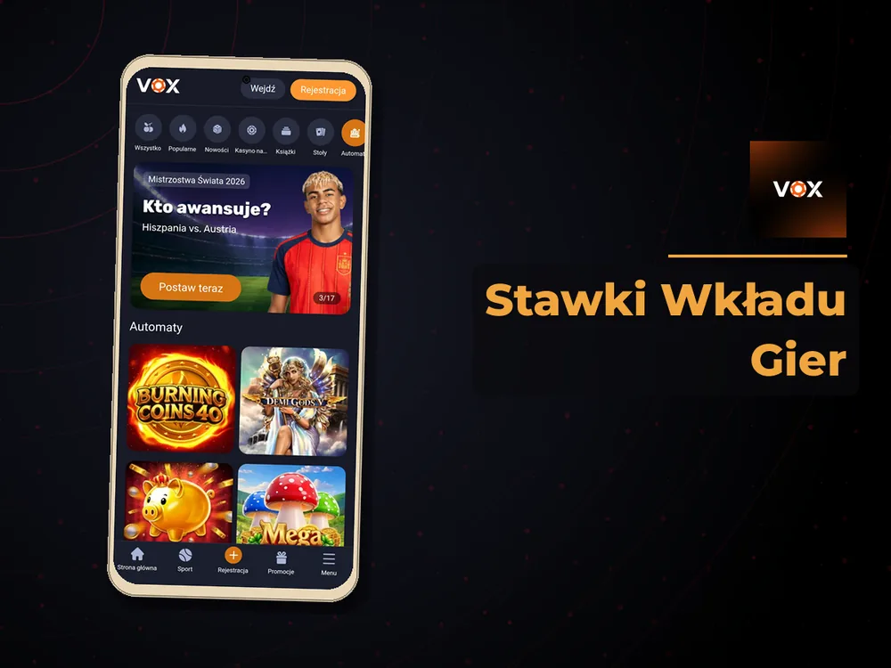 vox casino - Stawki Wkładu Gier