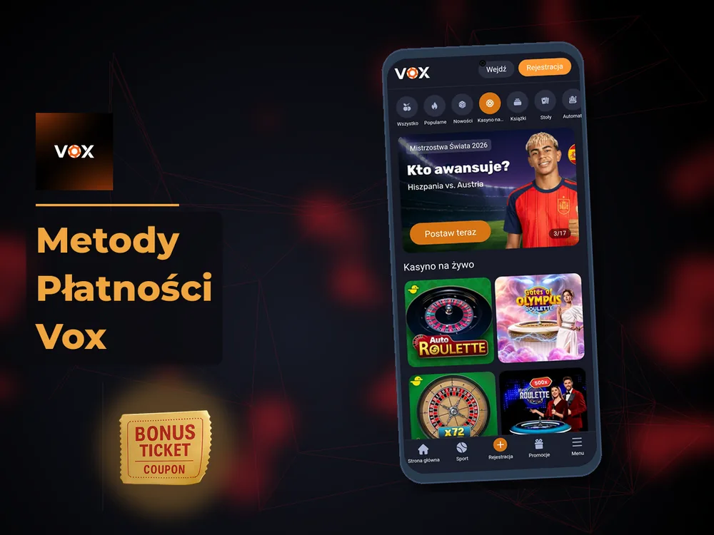 vox casino - Metody Płatności Vox