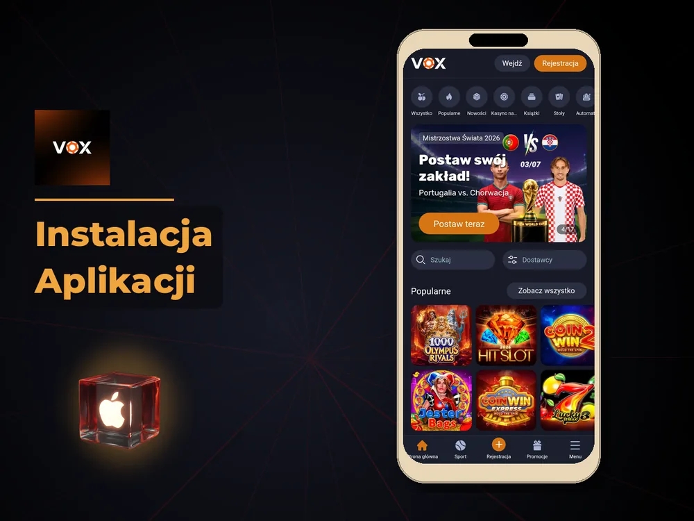 vox casino - Instalacja Aplikacji
