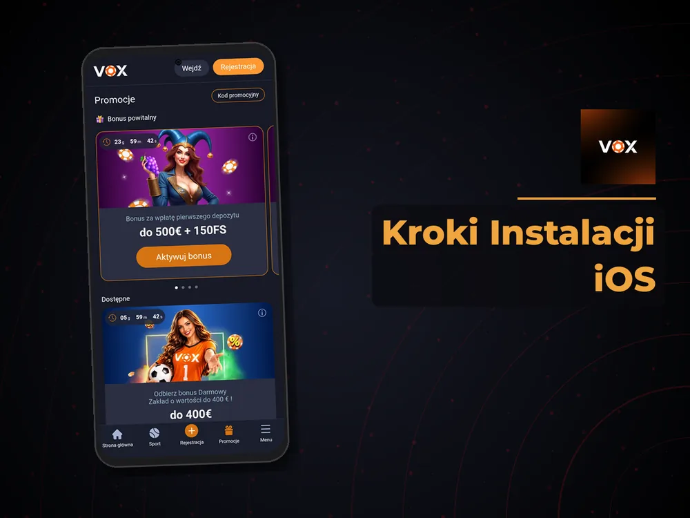 vox casino - Kroki Instalacji iOS