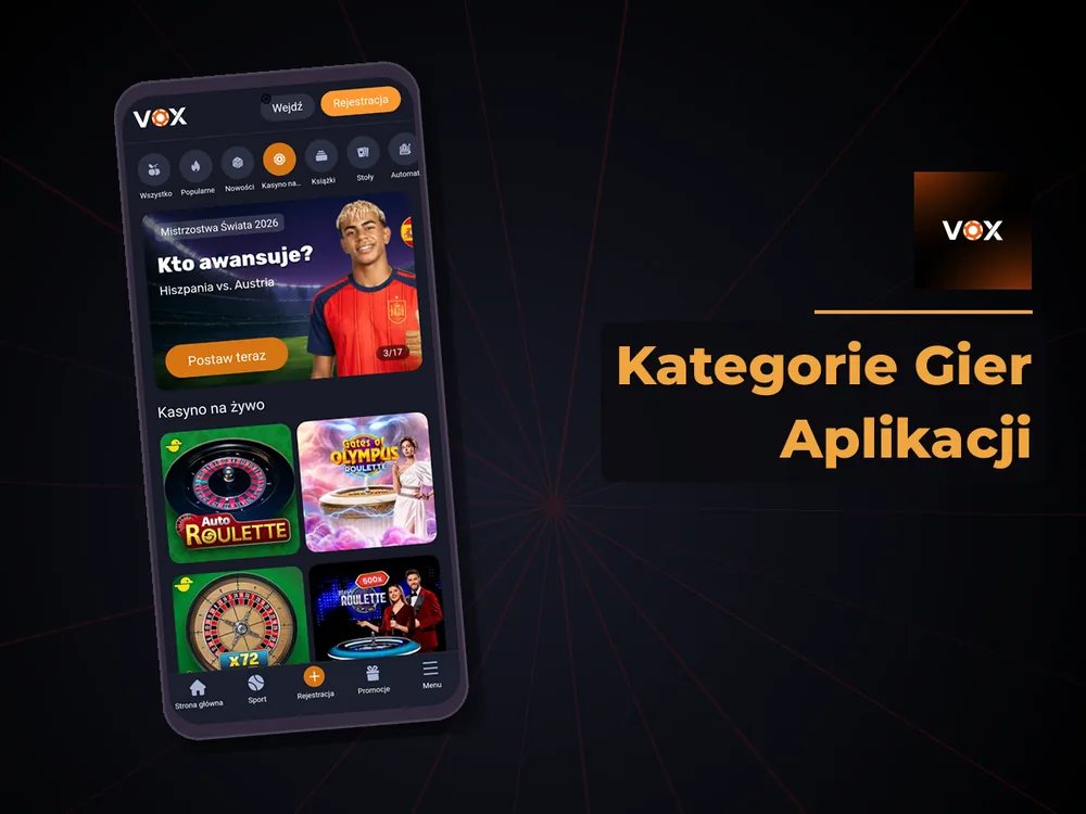 vox casino - Kategorie Gier Aplikacji