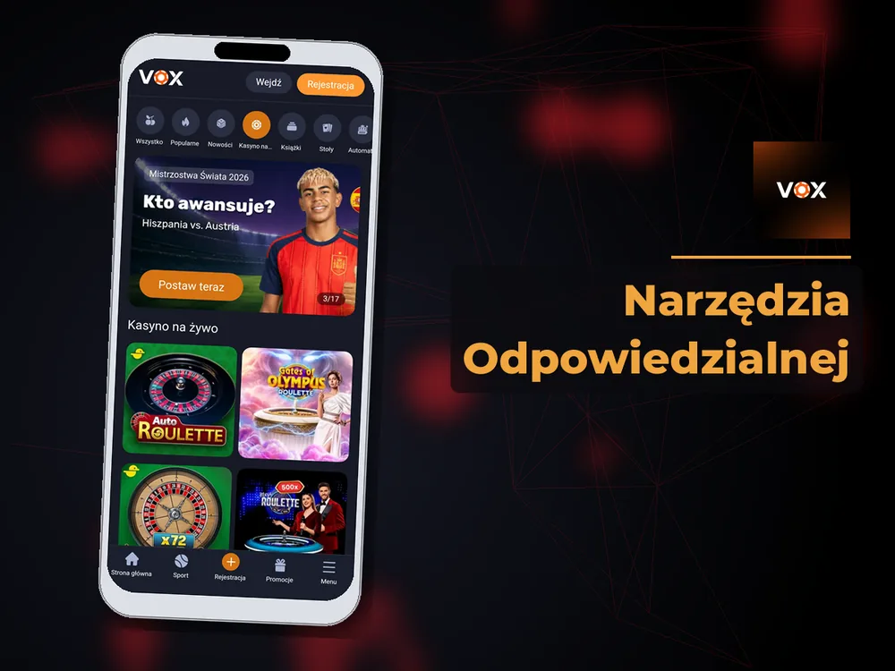 vox casino - Narzędzia Odpowiedzialnej