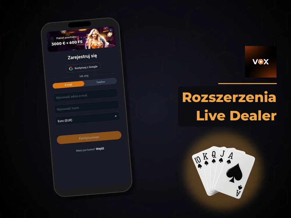 vox casino - Rozszerzenia Live Dealer