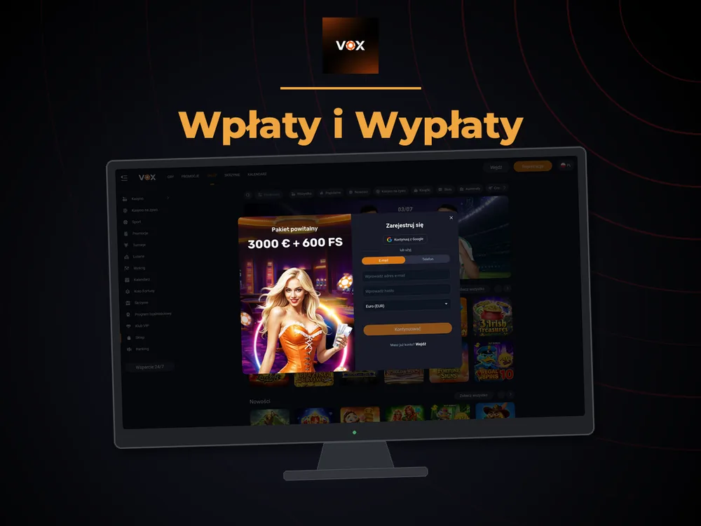 vox casino - Wpłaty i Wypłaty