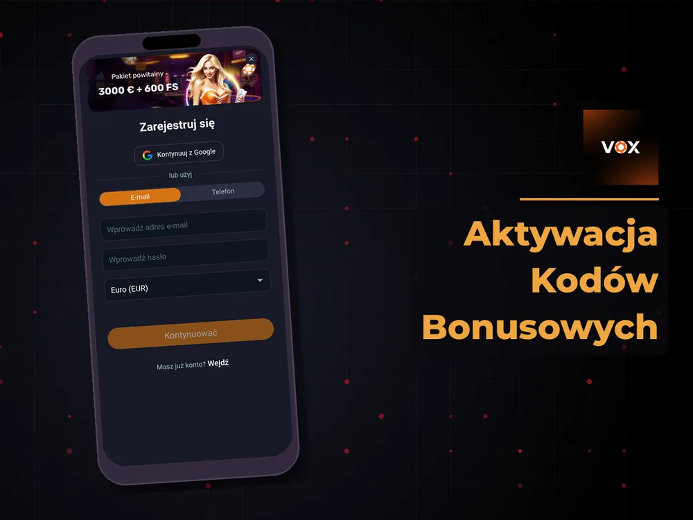 vox casino - Aktywacja Kodów Bonusowych