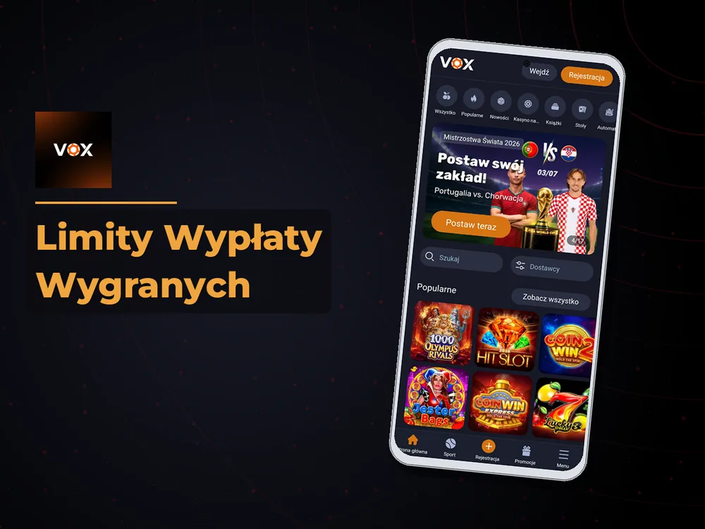 vox casino - Limity Wypłaty Wygranych