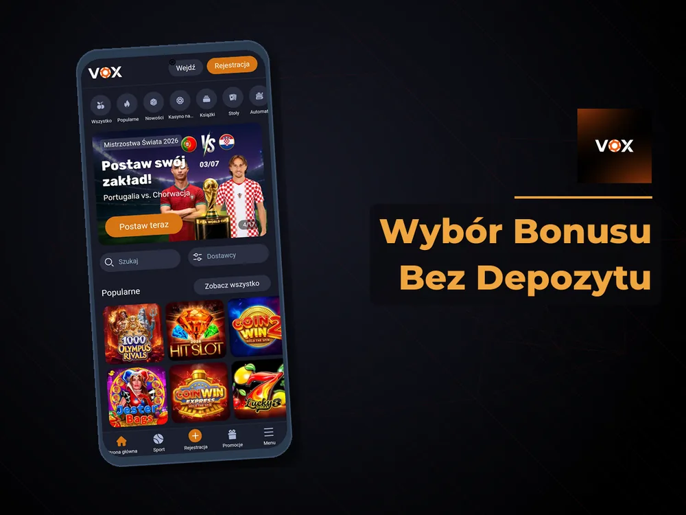 vox casino - Wybór Bonusu Bez Depozytu