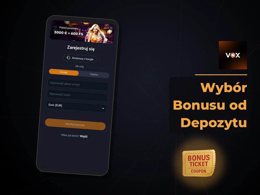 vox casino - Wybór Bonusu od Depozytu