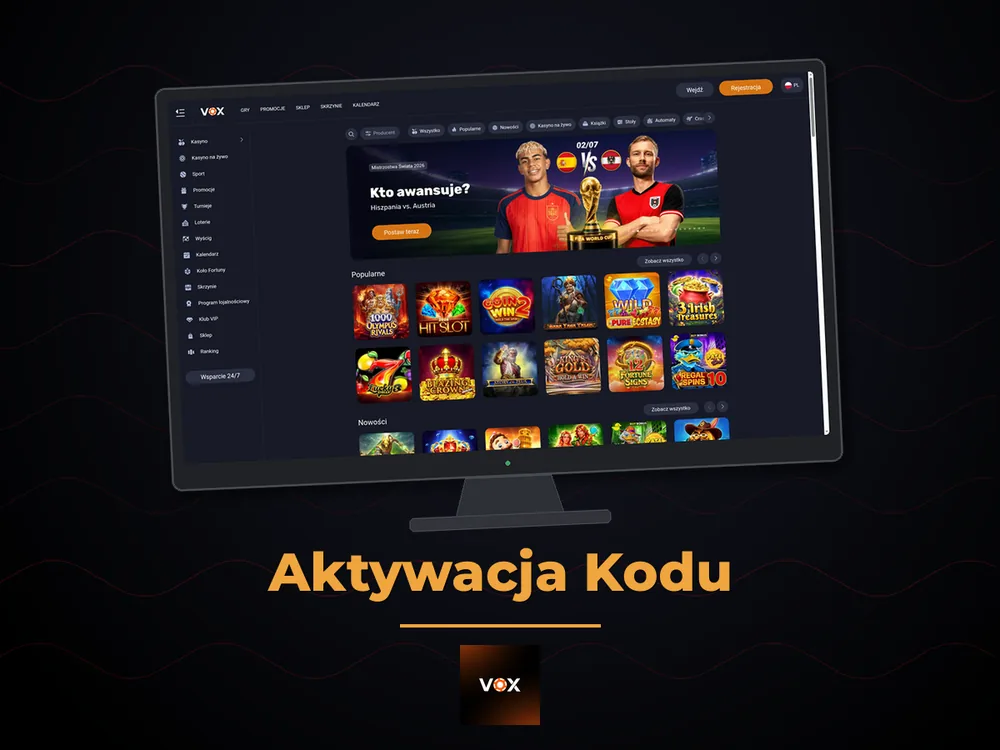 vox casino - Aktywacja Kodu
