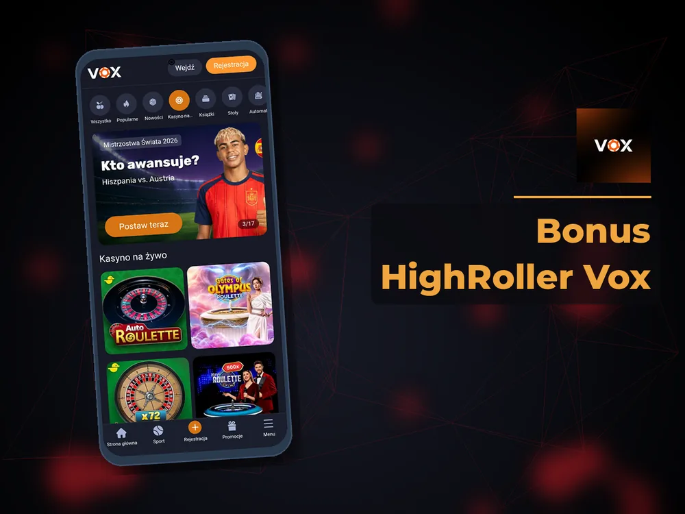 vox casino - Bonus HighRoller Vox