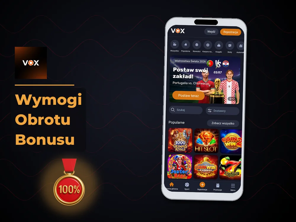 vox casino - Wymogi Obrotu Bonusu