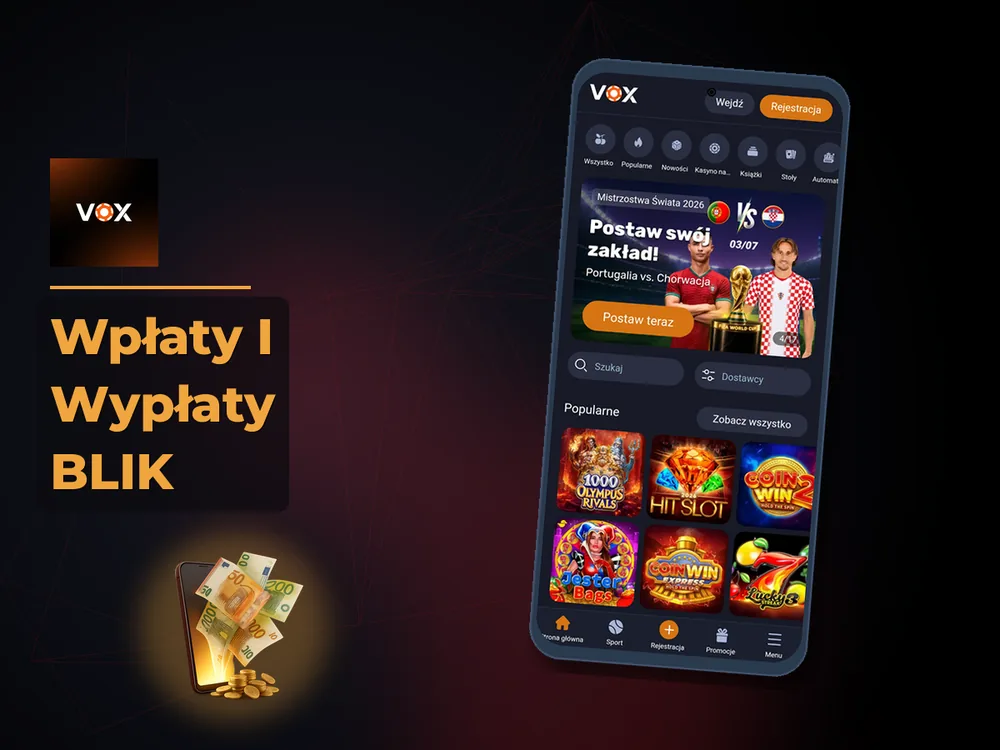 vox casino - Wpłaty I Wypłaty BLIK