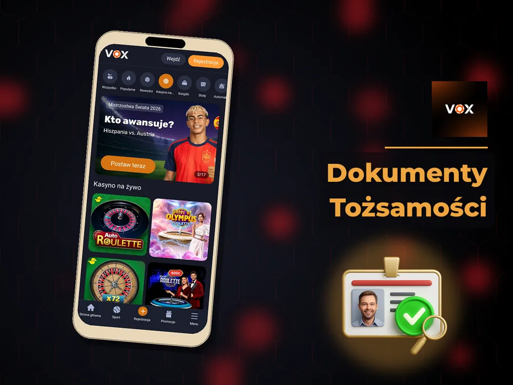 vox casino - Dokumenty Tożsamości