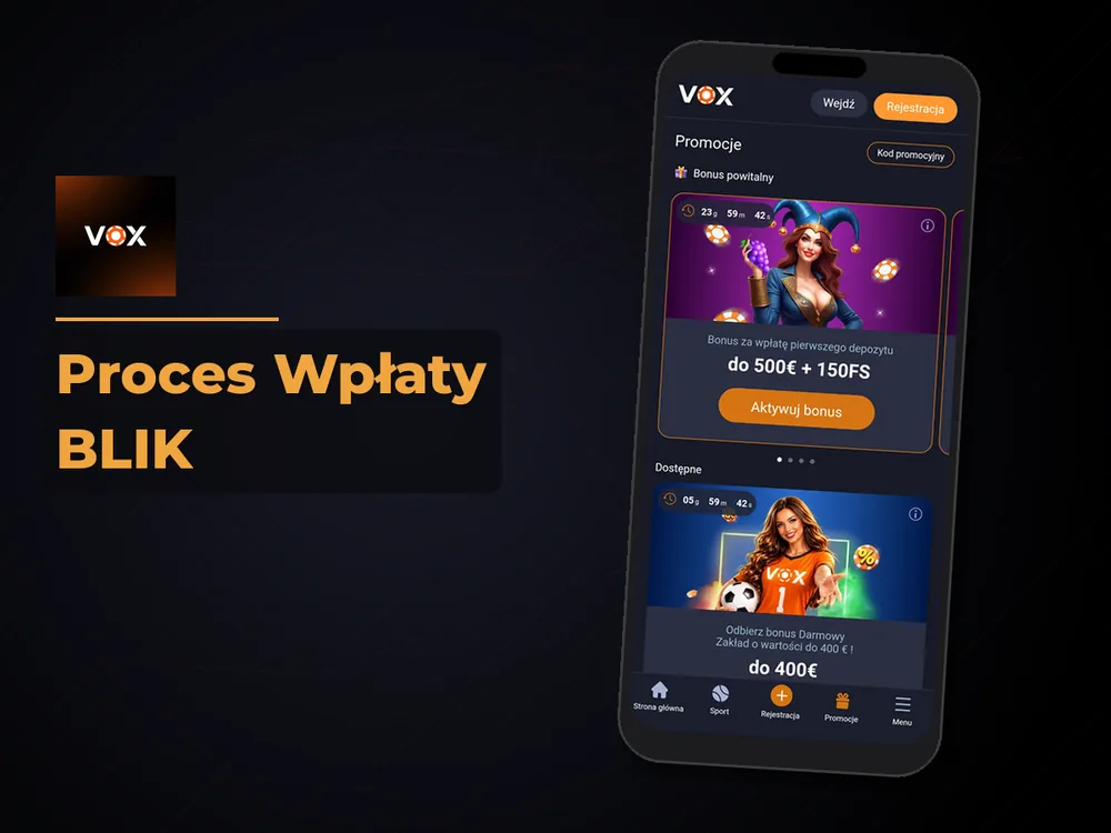 vox casino - Proces Wpłaty BLIK
