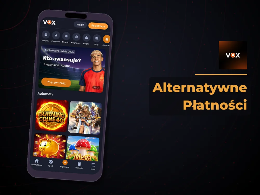 vox casino - Alternatywne Płatności