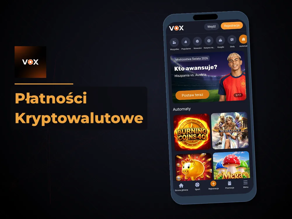 vox casino - Płatności Kryptowalutowe