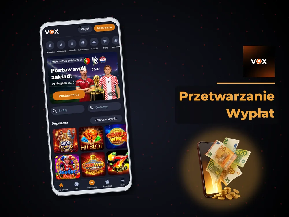 vox casino - Przetwarzanie Wypłat