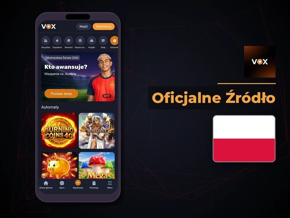 vox casino - Oficjalne Źródło