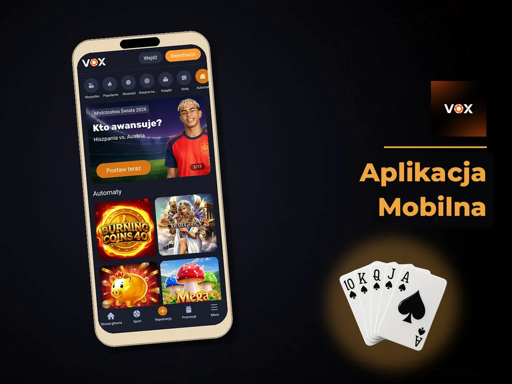 vox casino - Aplikacja Mobilna