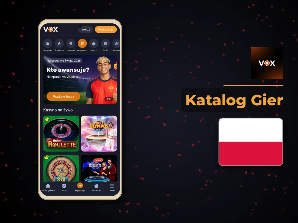 vox casino - Katalog Gier
