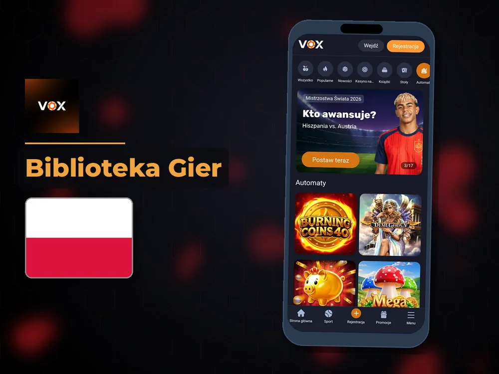 vox casino - Biblioteka Gier