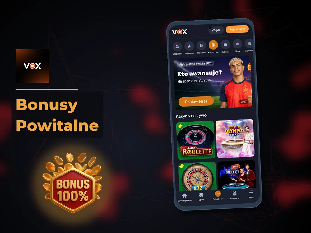 vox casino - Bonusy Powitalne