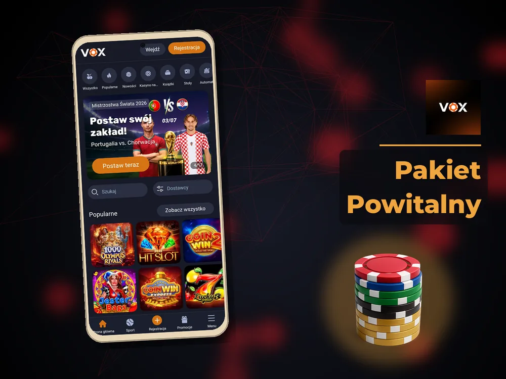 vox casino - Pakiet Powitalny