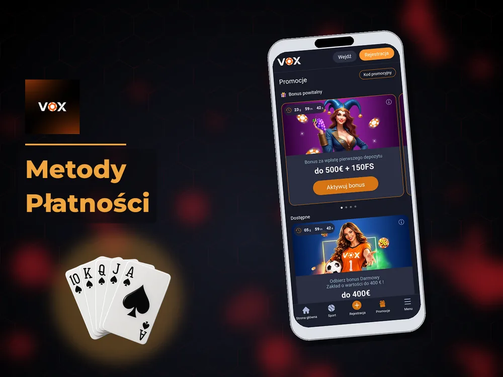 vox casino - Metody Płatności