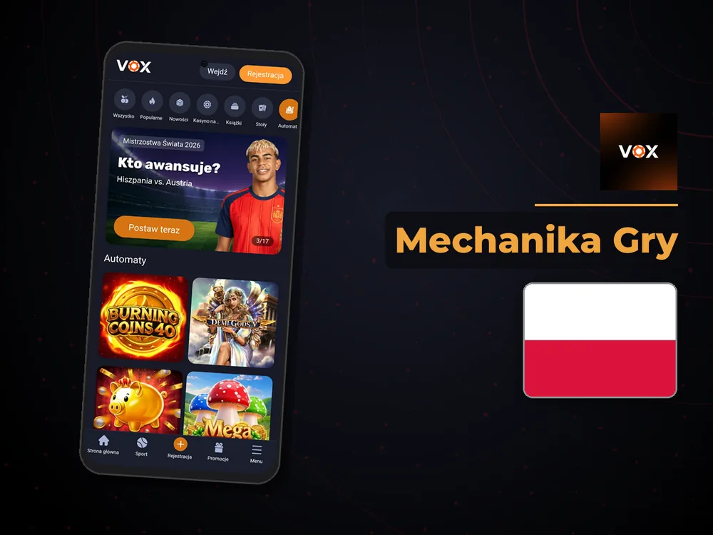 vox casino - Mechanika Gry