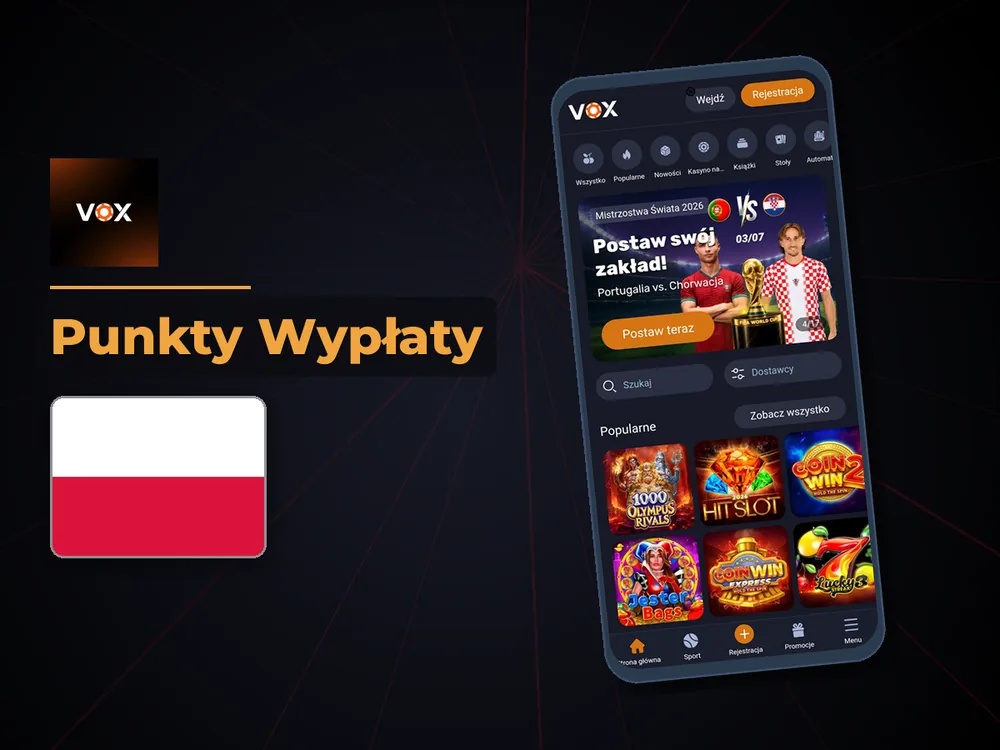 vox casino - Punkty Wypłaty