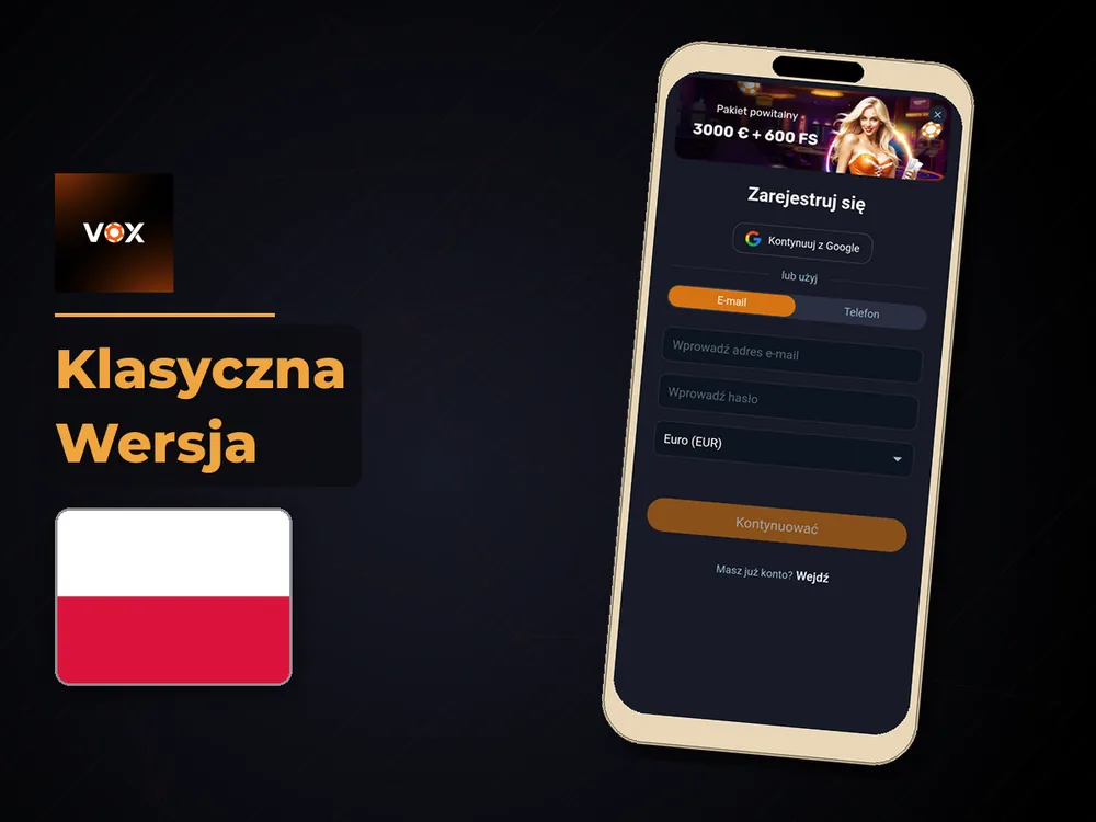 vox casino - Klasyczna Wersja