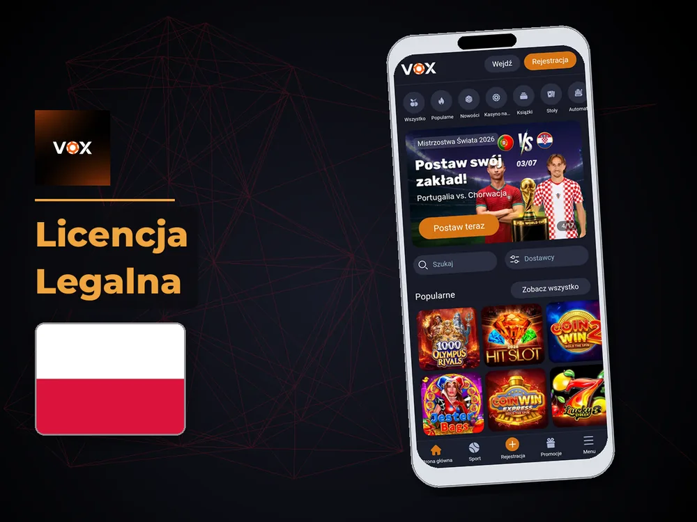 vox casino - Licencja Legalna