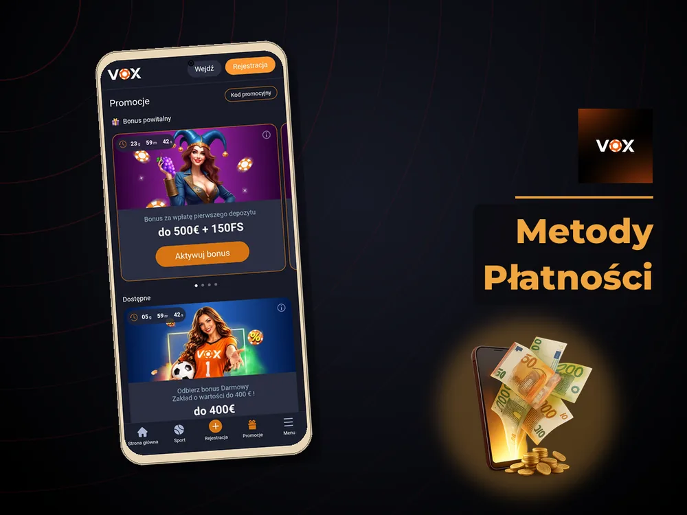vox casino - Metody Płatności