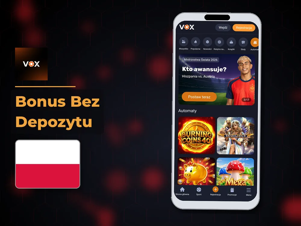 vox casino - Bonus Bez Depozytu