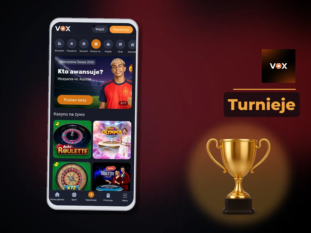 vox casino - Turnieje
