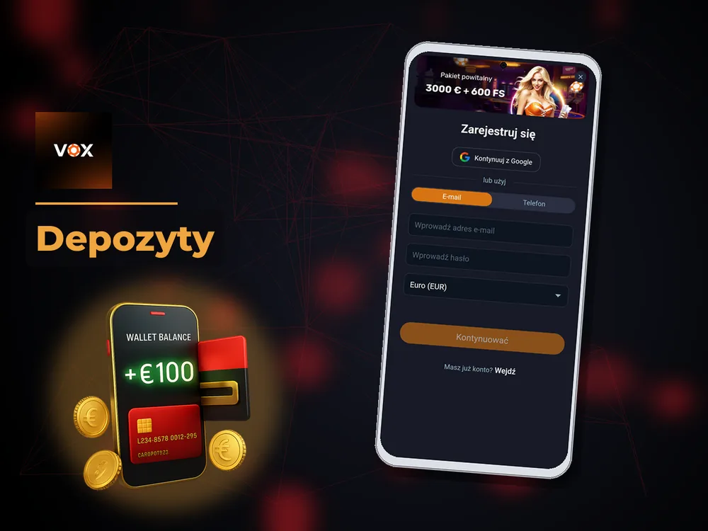 vox casino - Depozyty