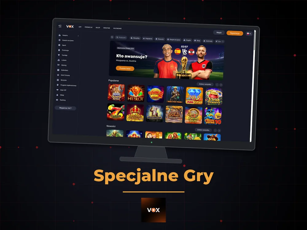vox casino - Specjalne Gry