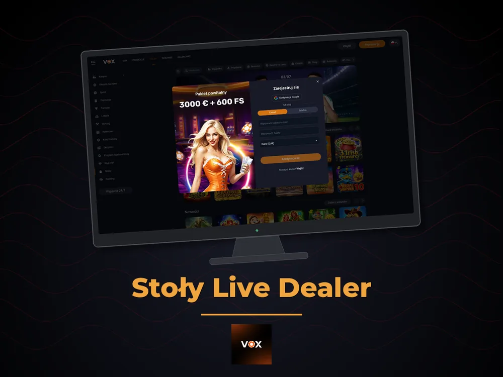 vox casino - Stoły Live Dealer