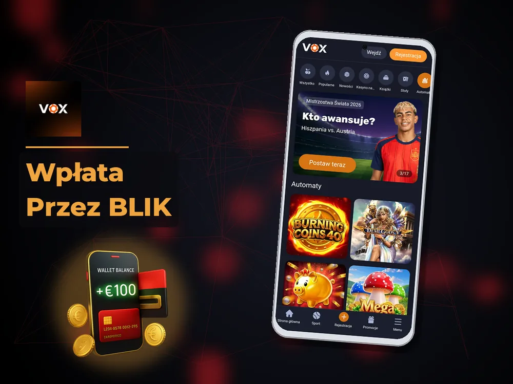 vox casino - Wpłata Przez BLIK