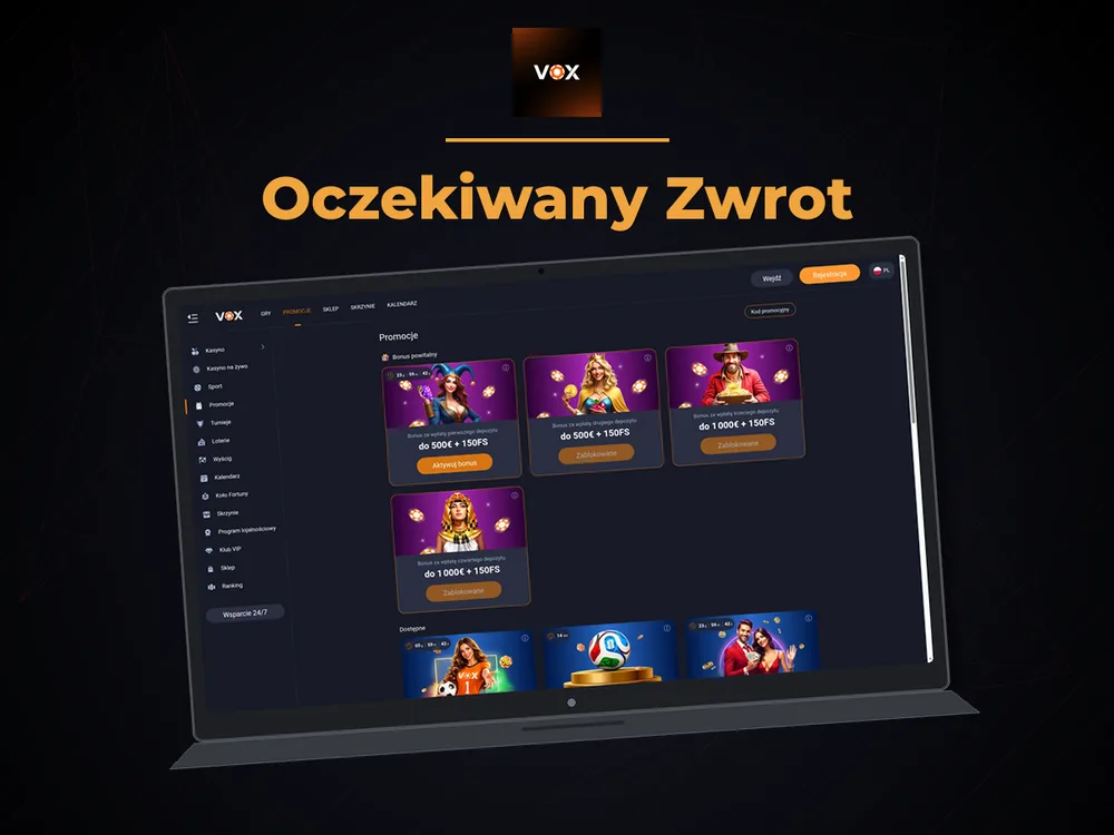 vox casino - Oczekiwany Zwrot